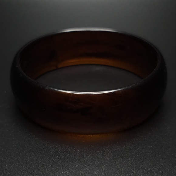 Faux tortoise shell drop earrings and bracelet. - Picture 9 of 11